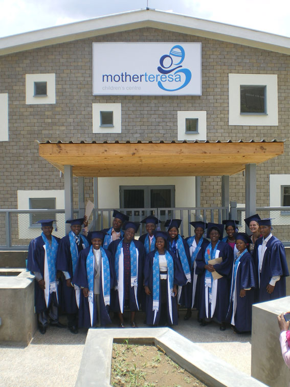 Newly trained Care Givers graduation