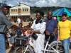 Presenting a bike to the local Chief