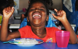 laughing